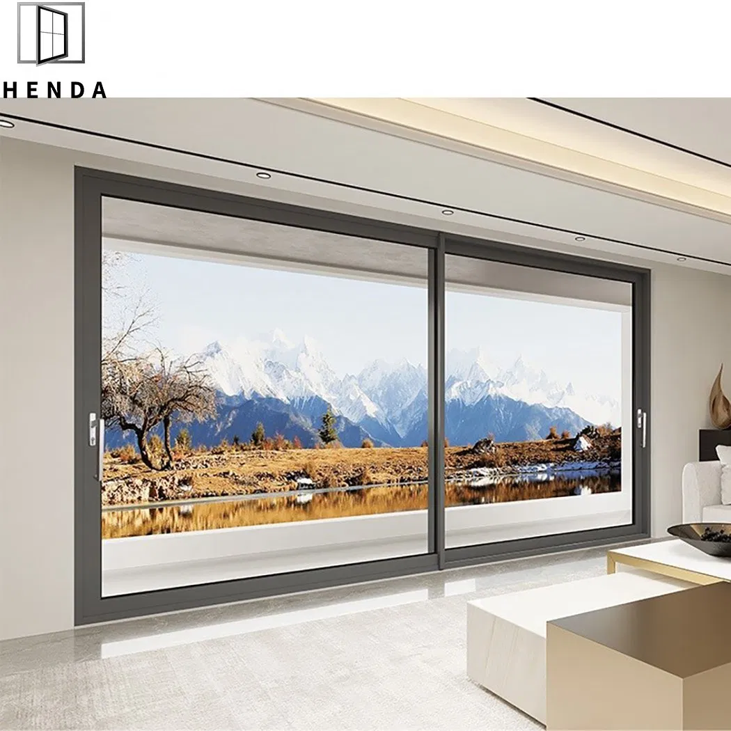 Heavy Duty Sliding Door, Aluminum Door Profile Heat Insulation Sliding Glass Door, Wholesale Price New Design Sliding Door, Exterior Door