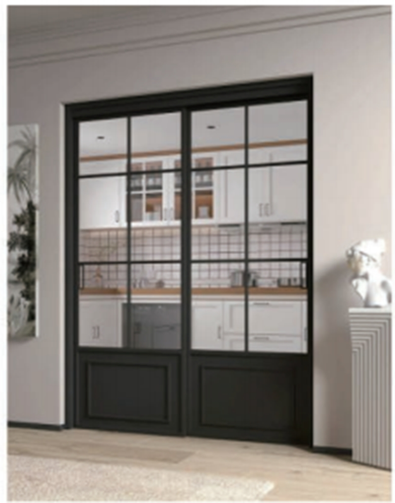 French Style Aluminum Sliding Door with Tempered Glass for Patio Use