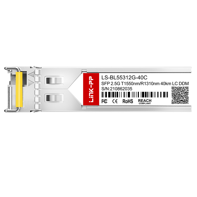 1550nm-TX/1310nm-RX Single Mode SFP 2.5G Bidi 40km Simplex LC Optic Transceiver Module