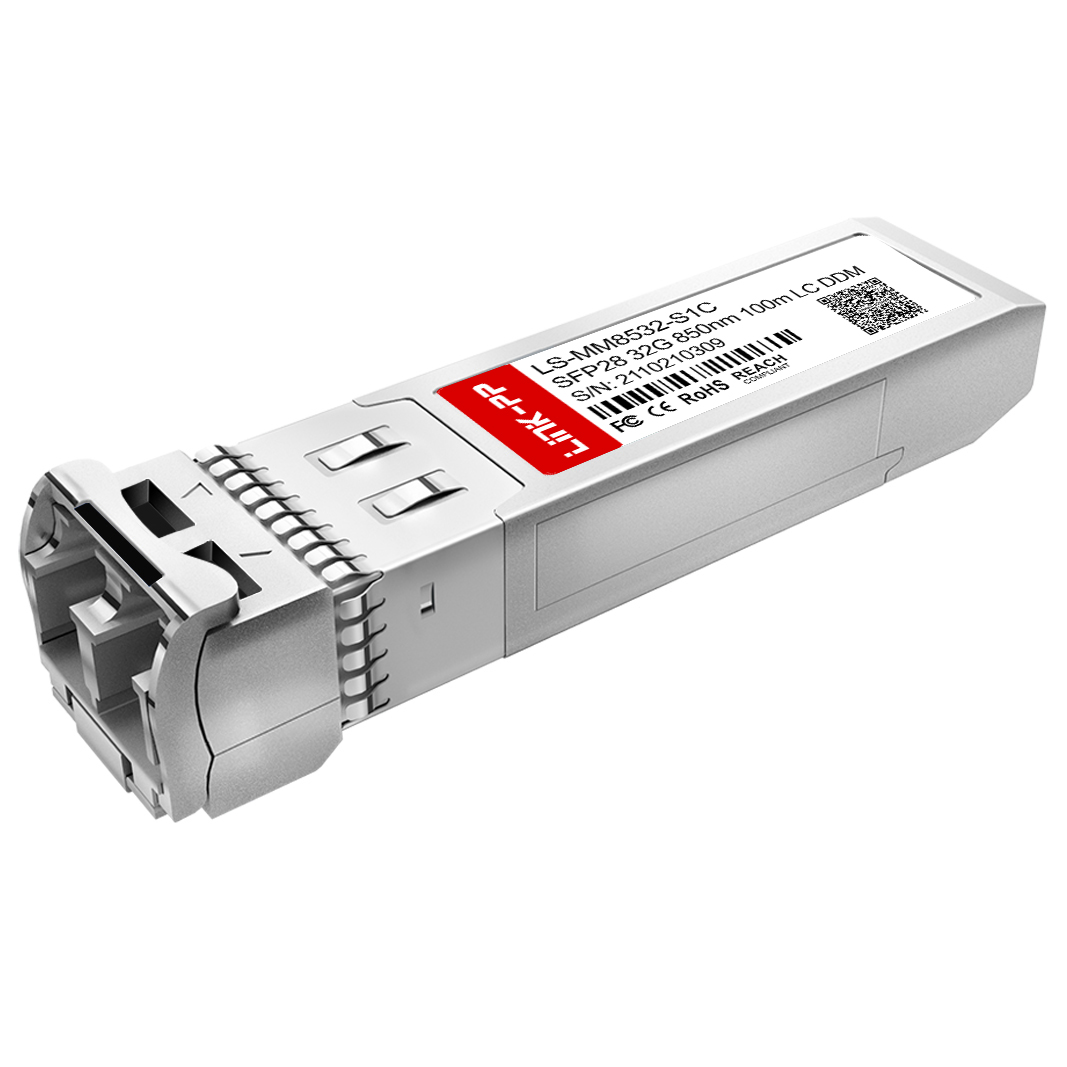 Multi Mode SFP28 32G Fibre Channel 850nm 100m MMF Duplex LC Optical Transceiver Module