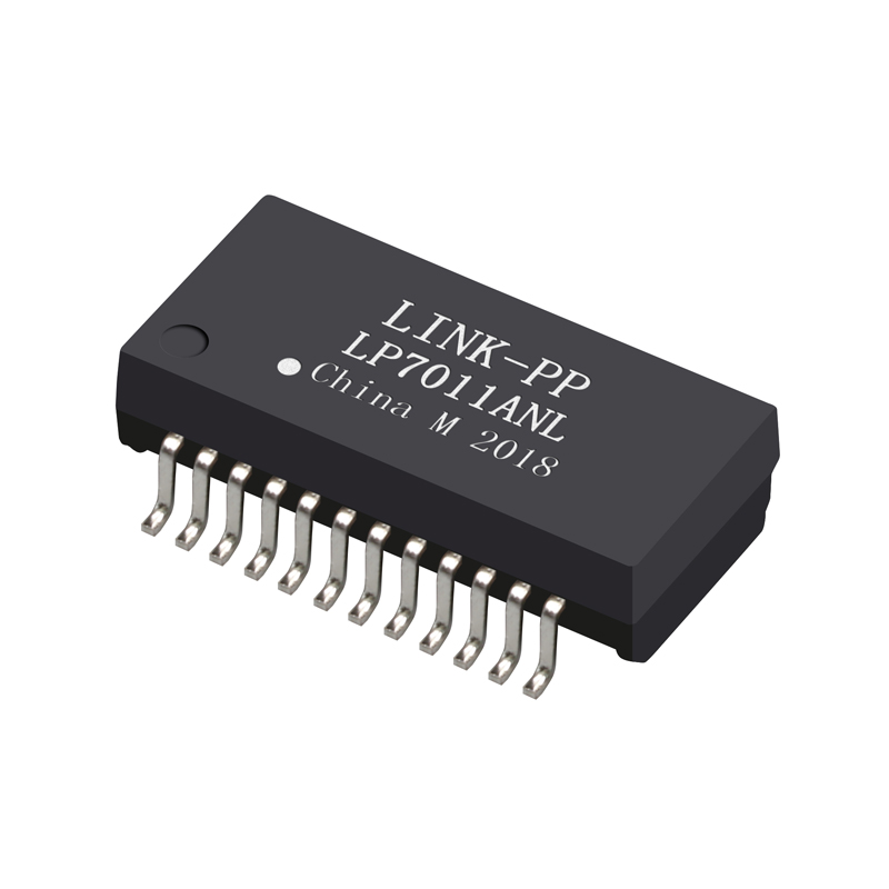 10G Base-T 24 Pin Single Port SMT PoE Lan Magnetic Transformer XF-GH-002