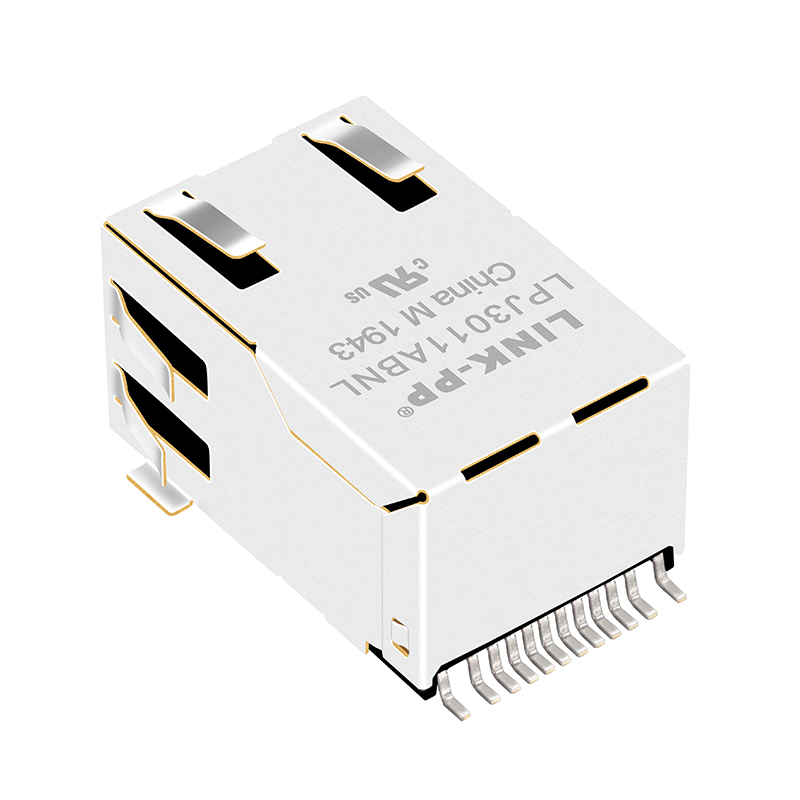 Tab up 10/100 Base-t SMT RJ45 Connector Magnetic Ethernet Surface Mount RJ45 Jack