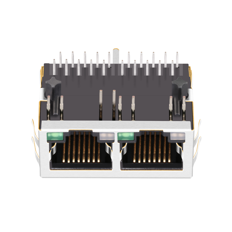RJ45 Female Jack With Dual Color LED 1840619-1