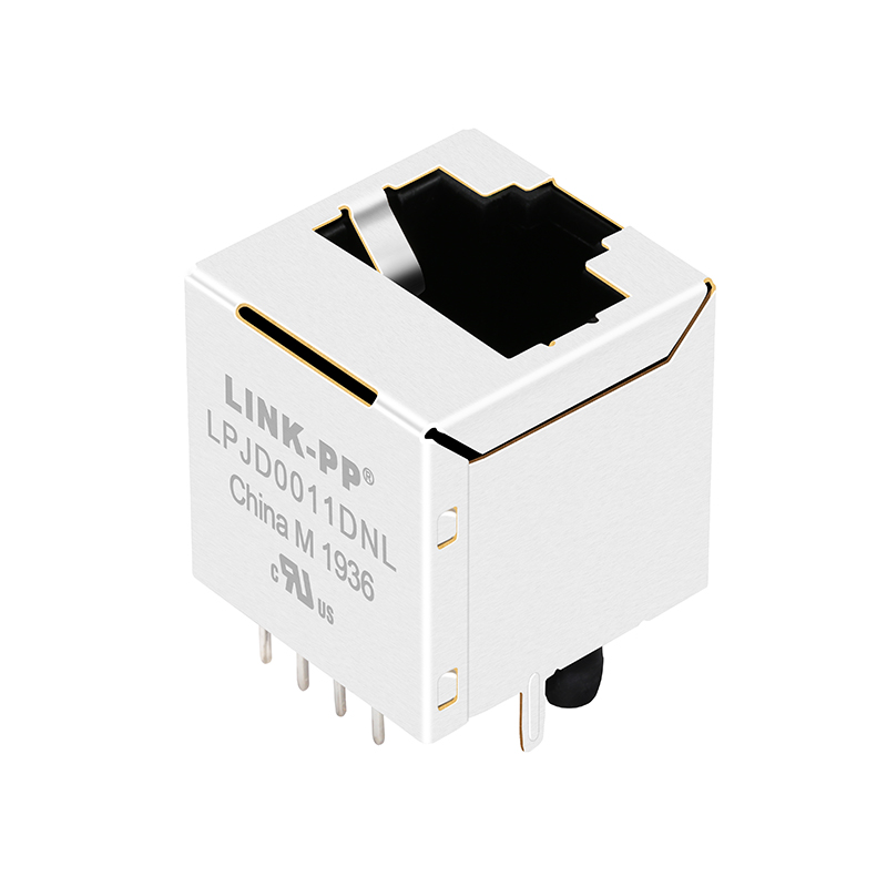 51F-1202ND2 51F-1202ND2NL 10/100 Base-t Vertical Top Entry RJ45 Connector Without Leds