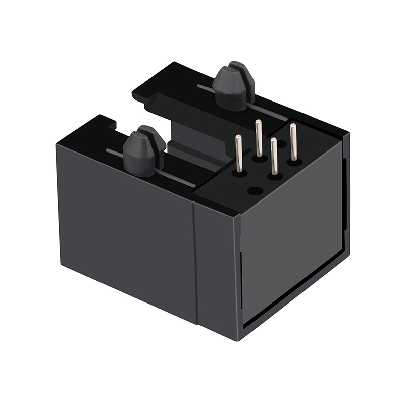 Tab Down Without Magnetics 1x1 Port 4P4C RJ11 Modular Jack
