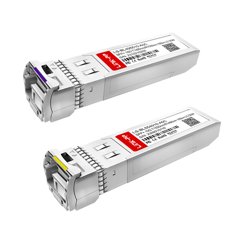 1490nm/1550nm Bidirectional Simplex LC 10G BiDi SFP+ 100km SMF Optical Transceiver Module