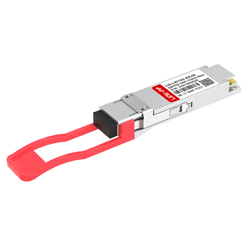 100GBASE-ER4 SMF QSFP28 Transceiver Duplex LC Single Mode 1310nm 100G Optical Module 40km