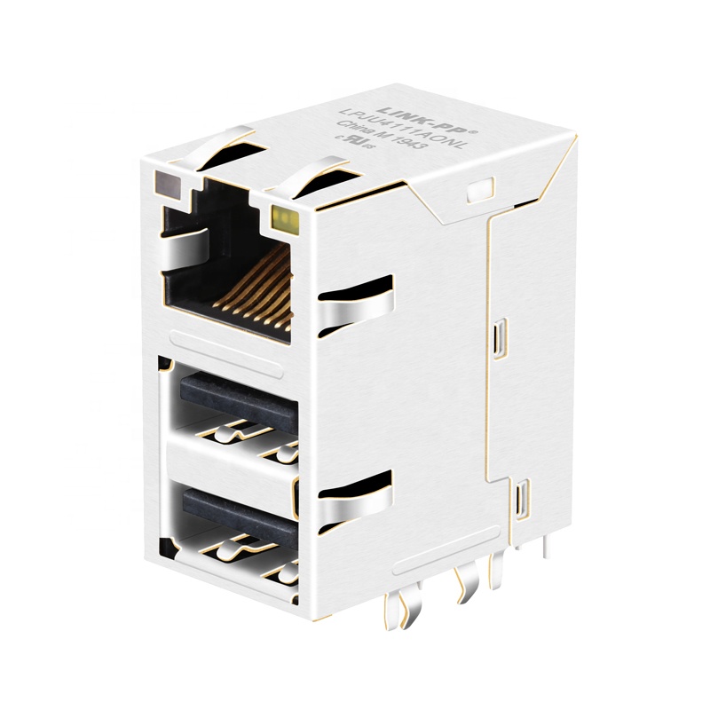 Tyco 1840026-2 RJ45 Combo Connector With Dual USB