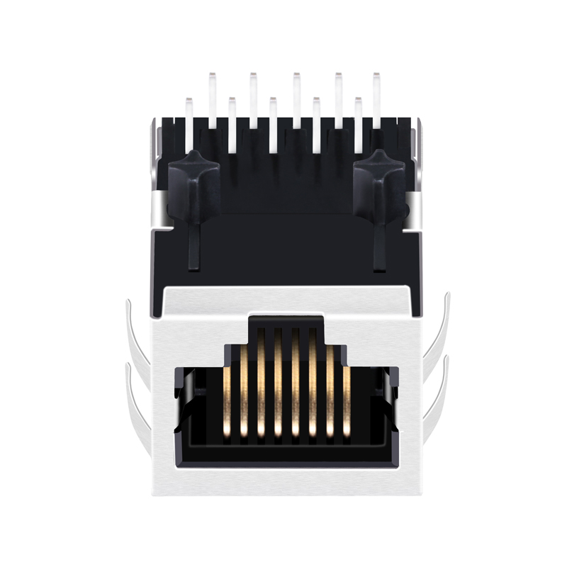 RJ-001TC1 RJP-003TC1 RJPLB-203TC1 Tab Down Without LEDs Cat5 Network RJ45 PCB Connector