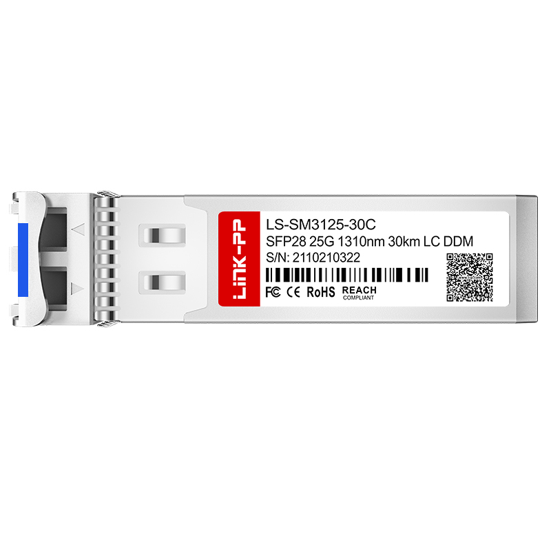 SMF 1310nm Single Mode 25G SFP28 30km DDM Dual LC Fiber Optical Transceiver Module