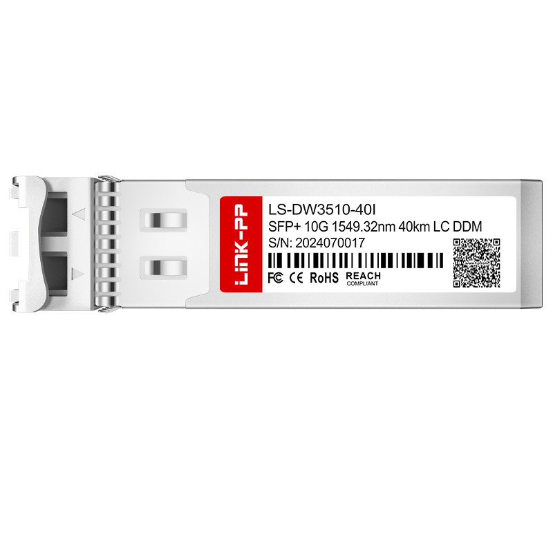Single Mode SFP+ 10G DWDM CH17-CH61 100GHz 40km DDM LC SMF Optical Transceiver Module