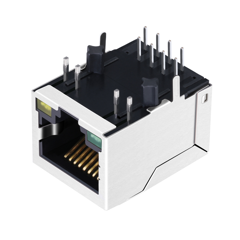 High Speed RJ45 Magnetic Connectors HY911205C With/Without PoE