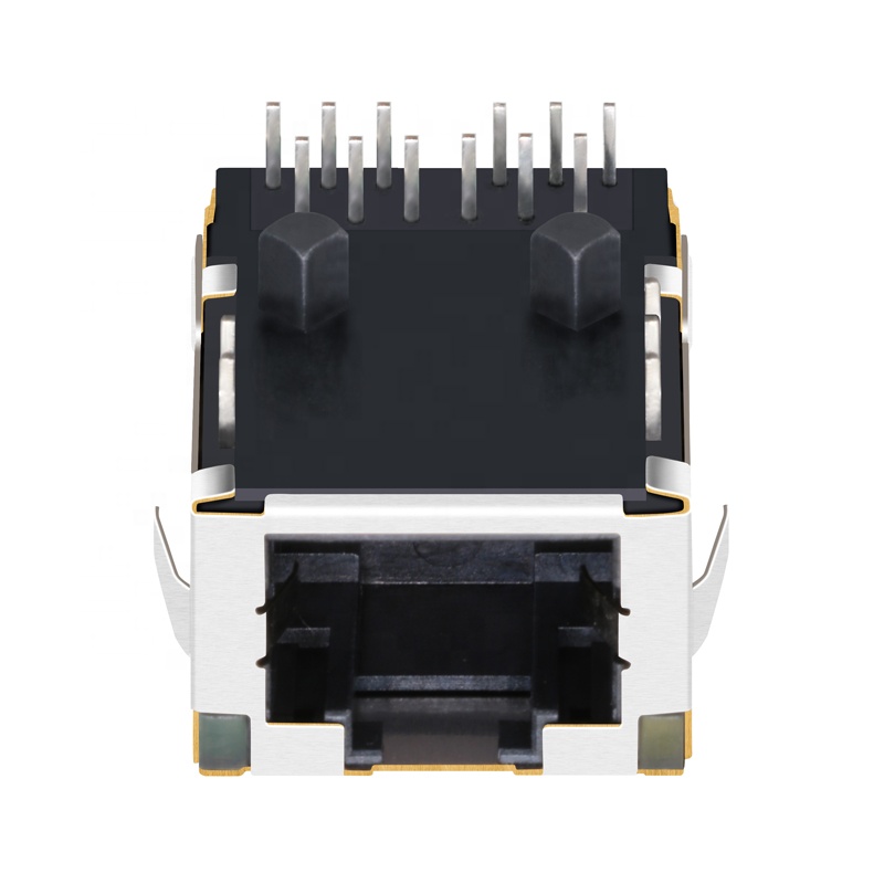 5G/2.5G Base-T Single Port Low-Profile Ethernet RJ45 Jack Connector
