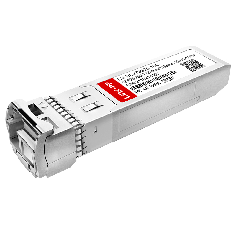 SMF Bidirectional Optical Module 1270nm-TX/1330nm-RX Single Mode SFP28 25G BiDi Transceiver 10km