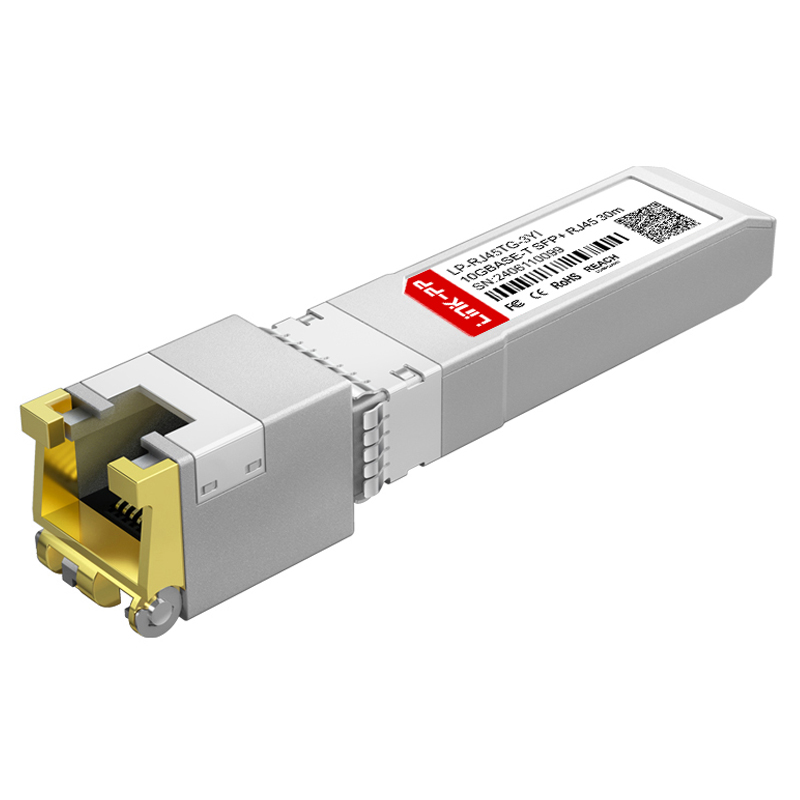 10GBASE-T Industrial SFP+ Copper RJ45 30m Ethernet SFP Transceiver Module