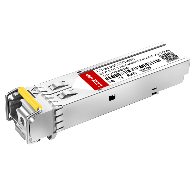 1550nm-TX/1310nm-RX Single Mode SFP 2.5G Bidi 40km Simplex LC Optic Transceiver Module