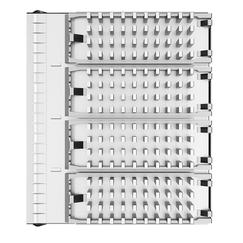TE Compatible 2149730-4 Through Hole Ganged 1x4 Ports Press Fit SFP+ Cage With Heat Sink