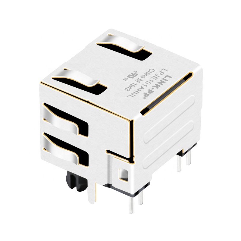 Through Hole Networking Plastic RJ45 Modular Jack W/Y LED 1116173-4