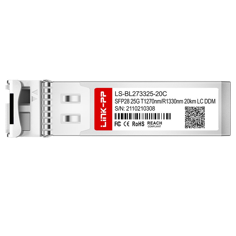 1270nm-TX/1330nm-RX Bidirectional Simplex LC Optical Module Single Mode SFP28 25G BiDi Transceiver 20km
