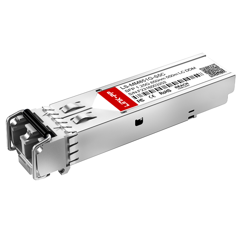 Multimode Dual LC Optical Transceiver MMF 850nm 1.25G SFP Fiber Optic Module 550m