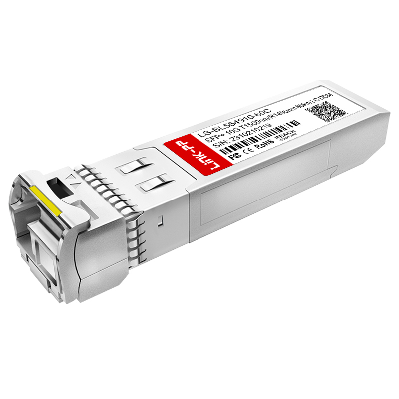 1490nm/1550nm Bidirectional SMF Optical Transceiver Simplex LC 10G BiDi SFP+ Module 80km