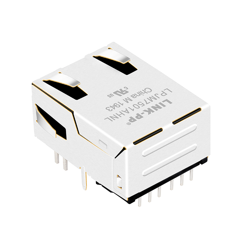 Tab Up Shield 1 Port RJ 45 Jack 5G Base-t Low Profile Female RJ45 Connector