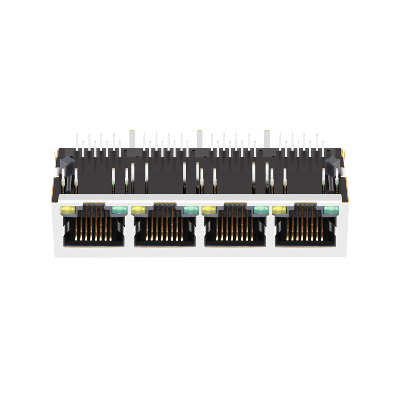 Ethernet 4port RJ45 Gige POE Transformer Modules 0826-1X1T-47 SI-60202-F SI-10022 1840552-6
