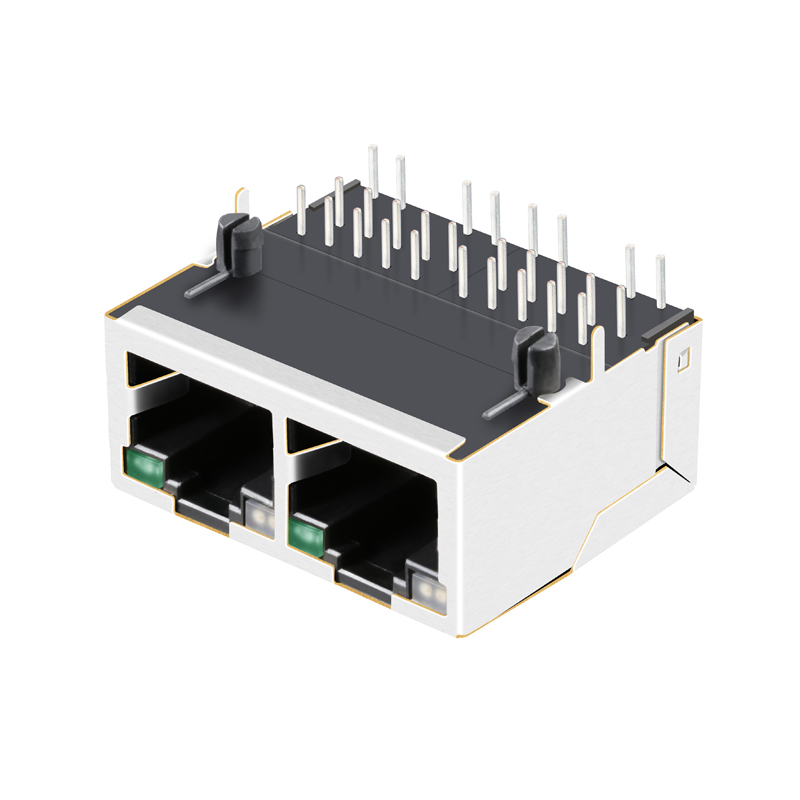 HR911205C 10 / 100 Base-T Single Port Ethernet RJ45 Female Connector