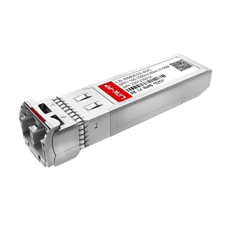 Duplex LC SMF Optical Transceiver Single Mode 1550nm 10G SFP+ Fiber Optic Module 40km
