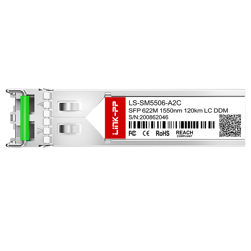 1550nm Single Mode 622M SFP Ethernet Module 120km Duplex LC Optic Transceiver
