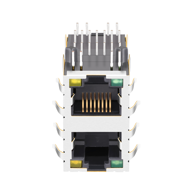 Double-Layer 1000 base-t 2x1 port rj45 connector RJMG12163226600R RJMG163003101NR RJSAE-5384-02 SS-7388H11S-NF-50