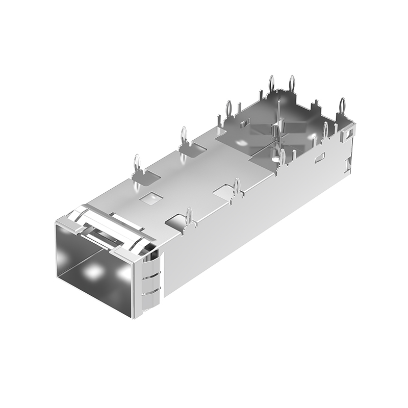 2007251-1 TE Compatible Through Hole EMI Shielded Press Fit SFP+ Cage Assembly