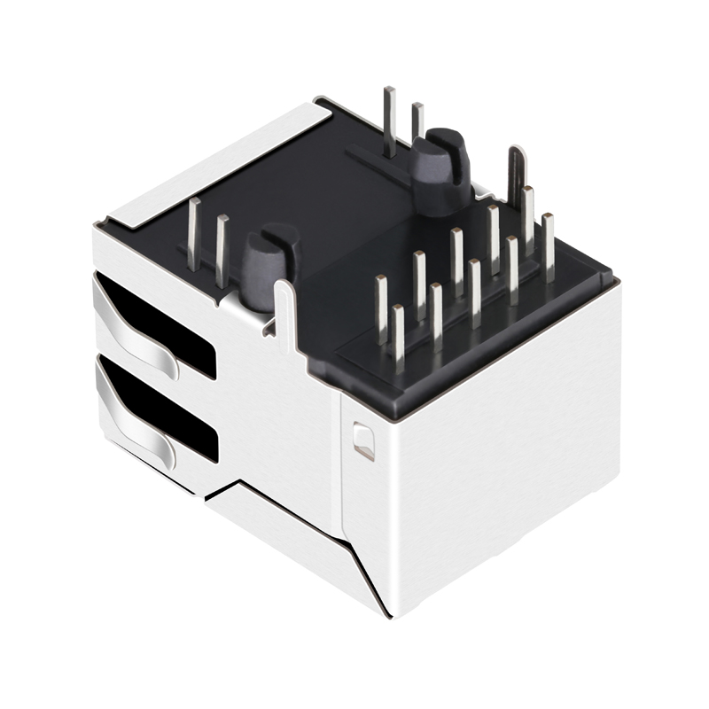 Single Port Cat5e Network RJ45 Female Connector Jack 2250273-1