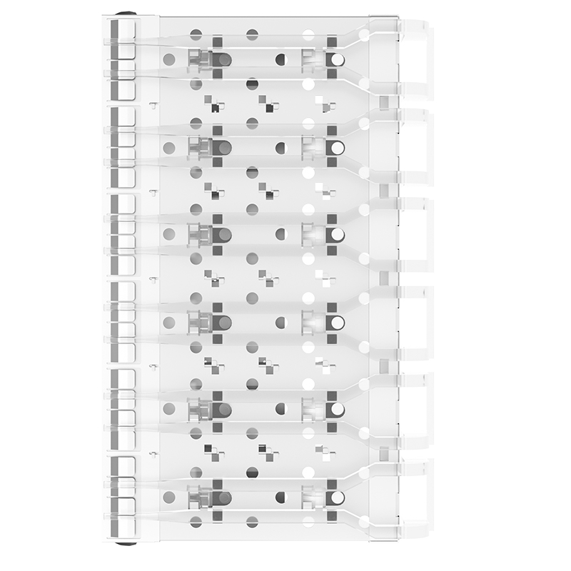 2007250-1 TE Compatible Ganged 1x6 Ports EMI Shielded Press-Fit SFP+ Cage With Light Pipe
