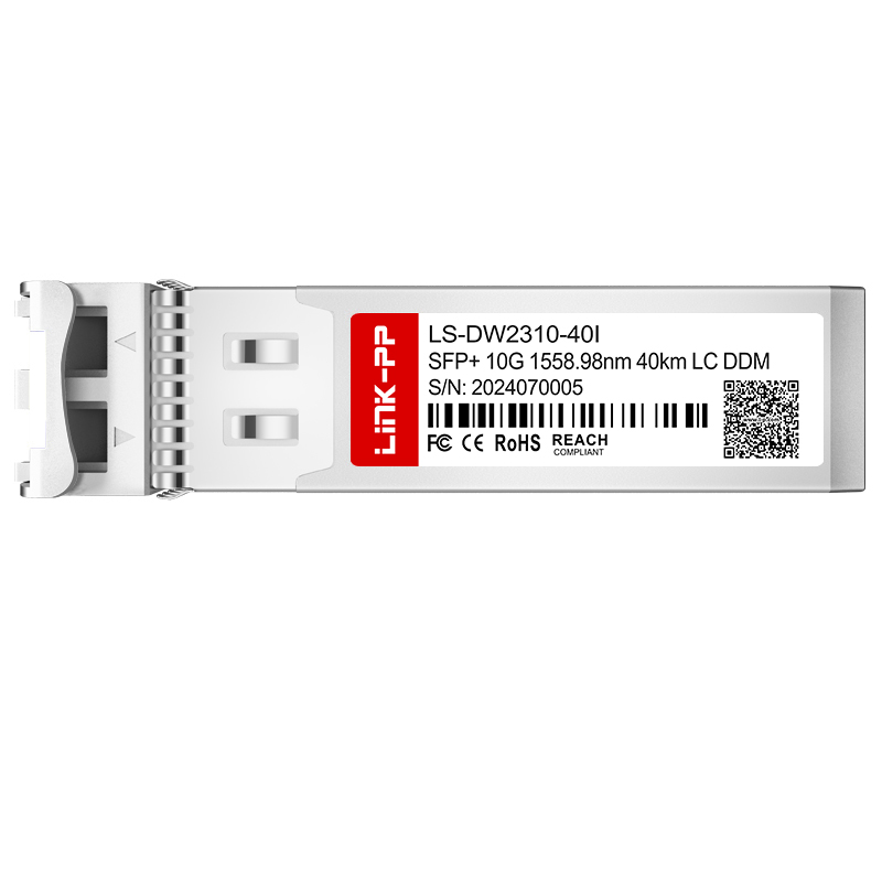 Single Mode SFP+ 10G DWDM CH17-CH61 100GHz 40km DDM LC SMF Optical Transceiver Module