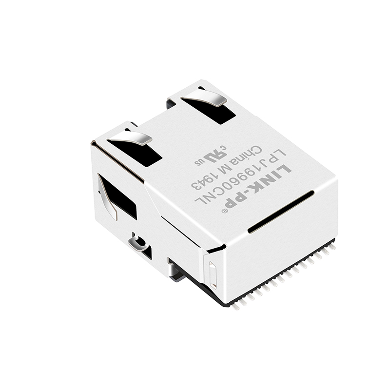 With PoE Single Port 8P8C Modular Jack SMT RJ45 Connector