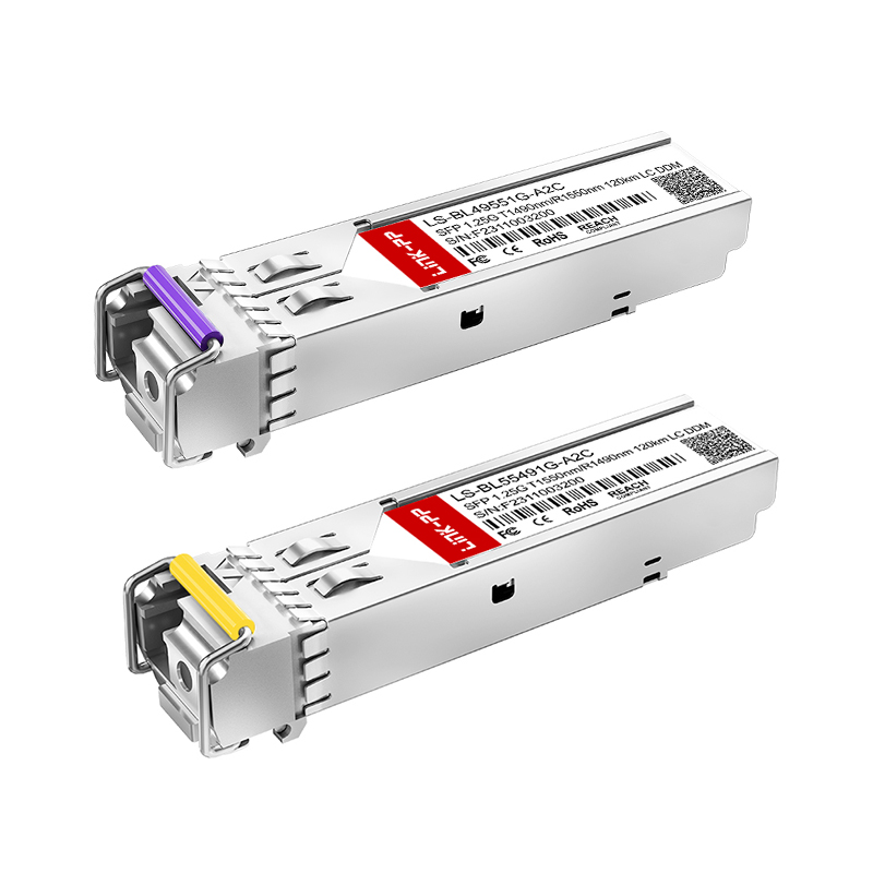 Bidirectional Simplex LC 1490nm/1550nm 1G BiDi SFP Module 120km Single Mode SMF Optical Transceiver