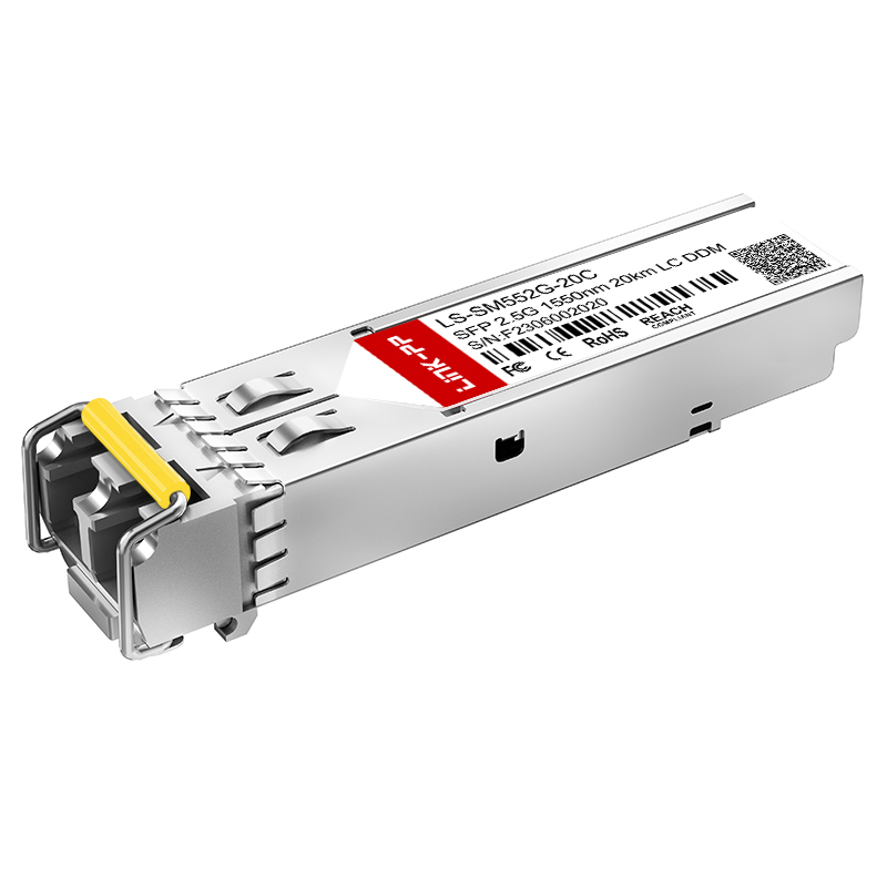 Single Mode 1550nm 2.5G SFP 20km SMF Dual LC Optic Transceiver Module