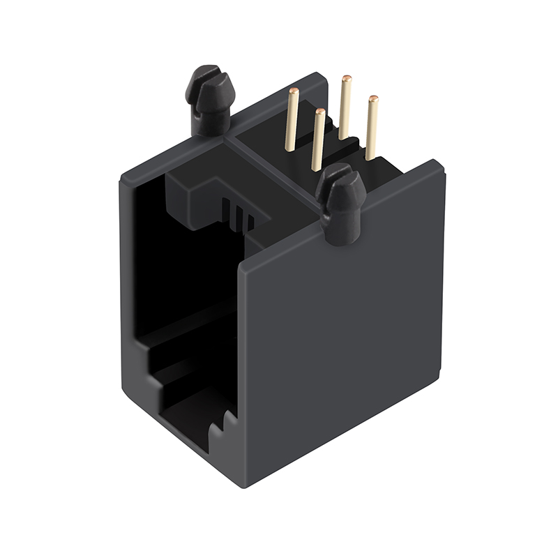 Tab Up Through Hole Without LED DIP 1X1 Port 4P4C RJ11 Modular Jack