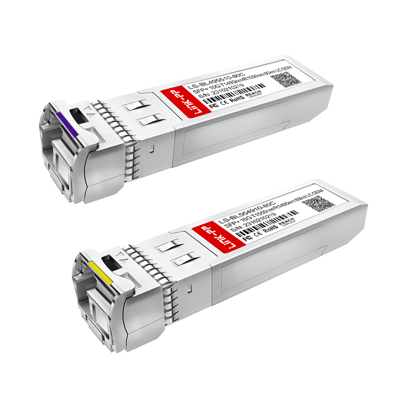 Single Mode Bidirectional Fiber Optical Transceiver Modules Bidi SFP 10G 80km