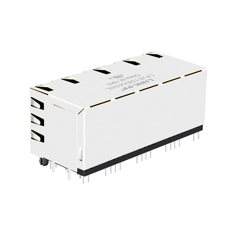 10118077-523B010LF 2x4 Ports Ethernet Female RJ45 Jack Without Magnetics