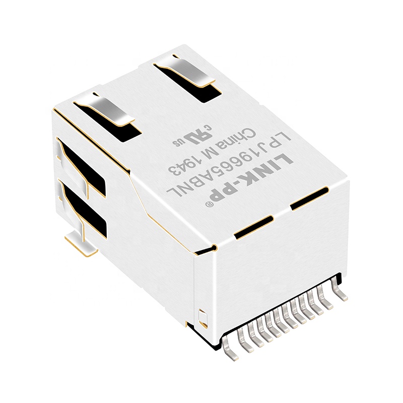 SMT RJ45 Male to Female Connector with LED 7498010210A