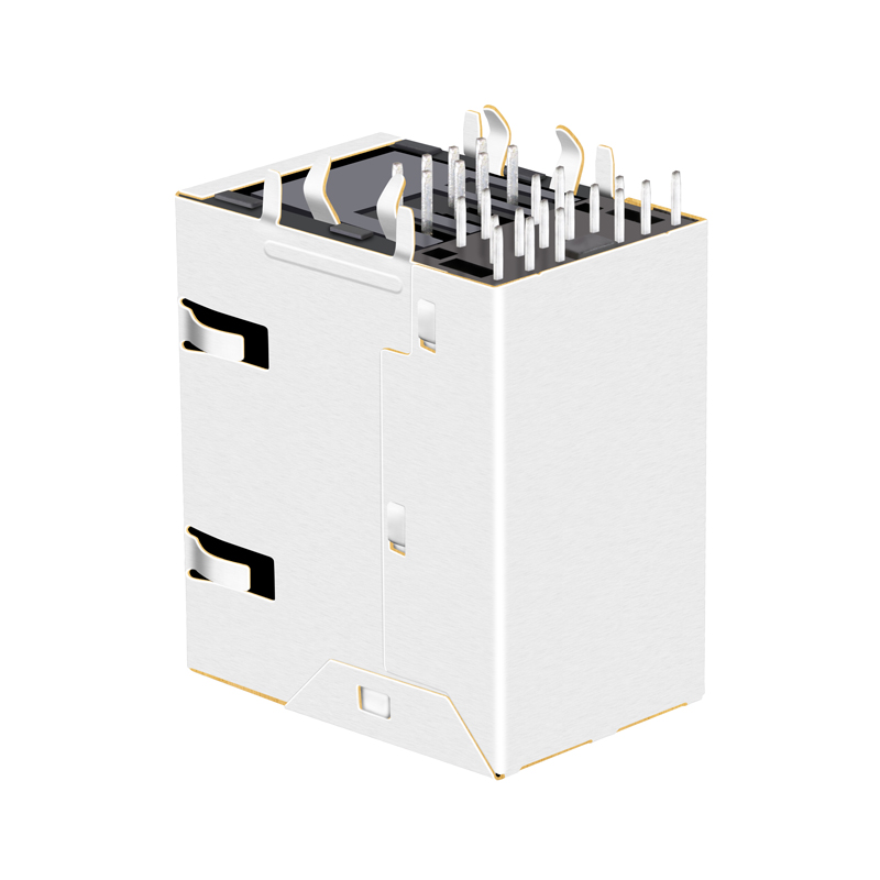 CAT6 Network Jack Stack Dual USB 3.0 RJ45 Combo Connector TS-70030-1 RJU51-93EK17-G2BL JFM24U13-21U6-4x JFM24U10-21U6-4x
