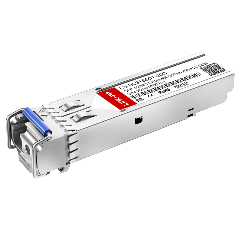 MFB-FA20 Compatible Bidirectional 1310nm-TX/1550nm-RX 155M BiDi SFP 20km Single Mode Optical Transceiver