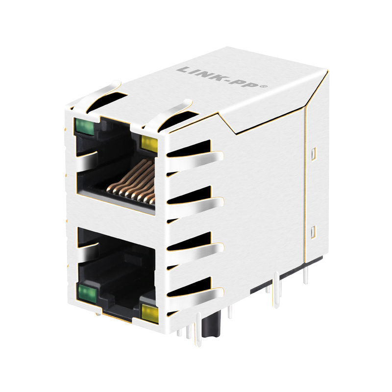 Double-Layer 1000 base-t 2x1 port rj45 connector RJMG12163226600R RJMG163003101NR RJSAE-5384-02 SS-7388H11S-NF-50