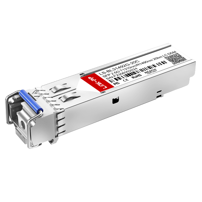 1310nm-TX/1490nm-RX Bidirectional 2.5G SFP Bidi 20km SMF LC Optical Transceiver Module