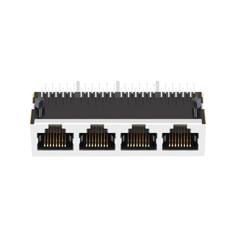 64F-1301NW2NL 1x4 Port Quad Ports 10/100/1000 Base-t Female Ethernet RJ45 Connector Without Led