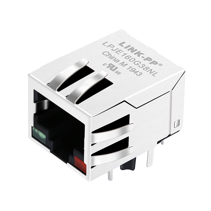 Customized 8P8C PCB Ethernet RJ45 Connector With LED