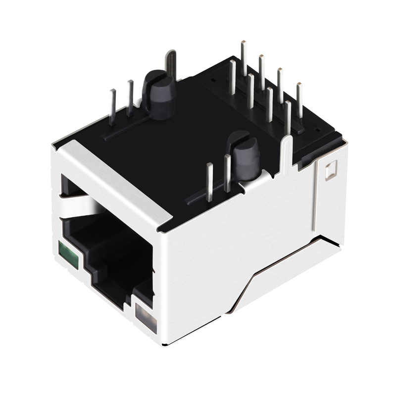 Single Port Ethernet Female Jack RJ45 Connector 7499161005A