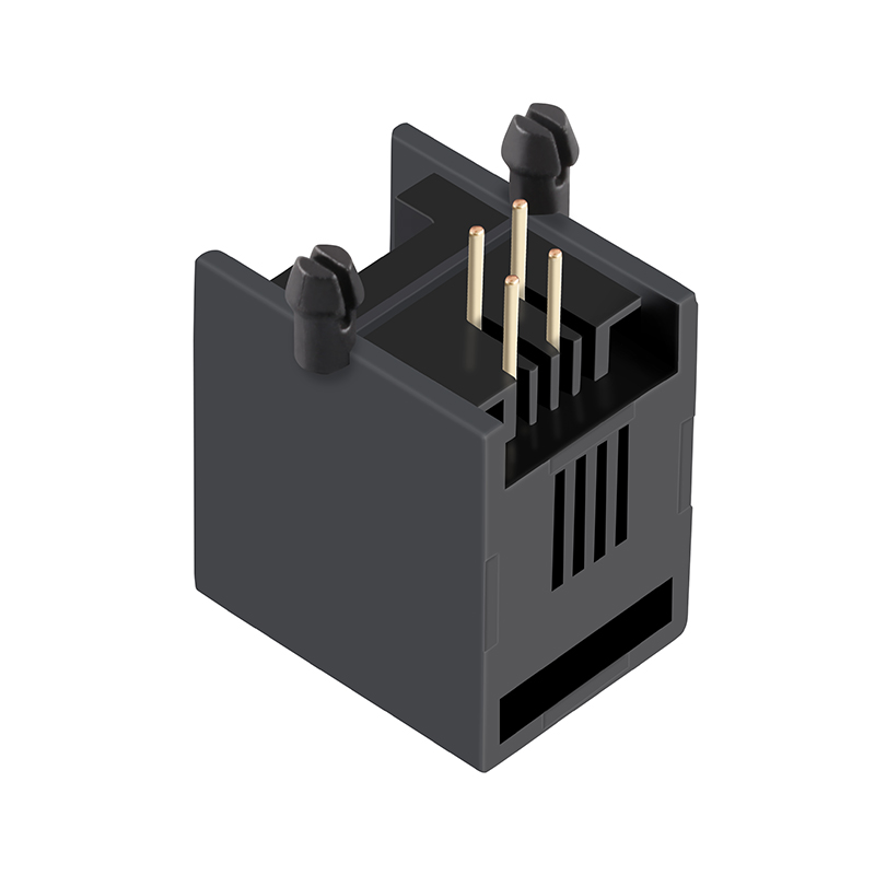Tab Up Through Hole Without LED DIP 1X1 Port 4P4C RJ11 Modular Jack